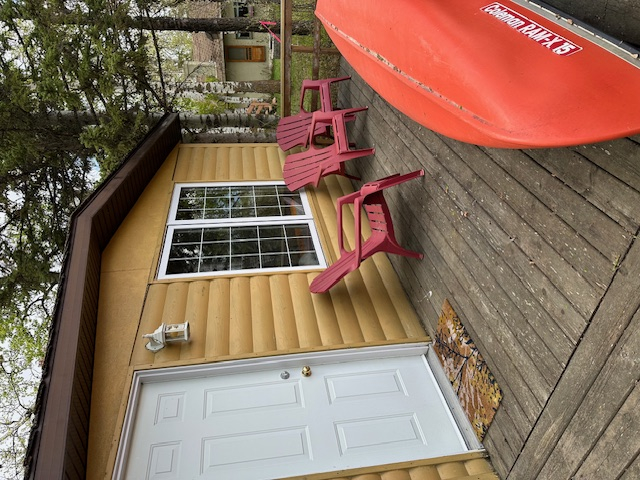 Cabin back deck