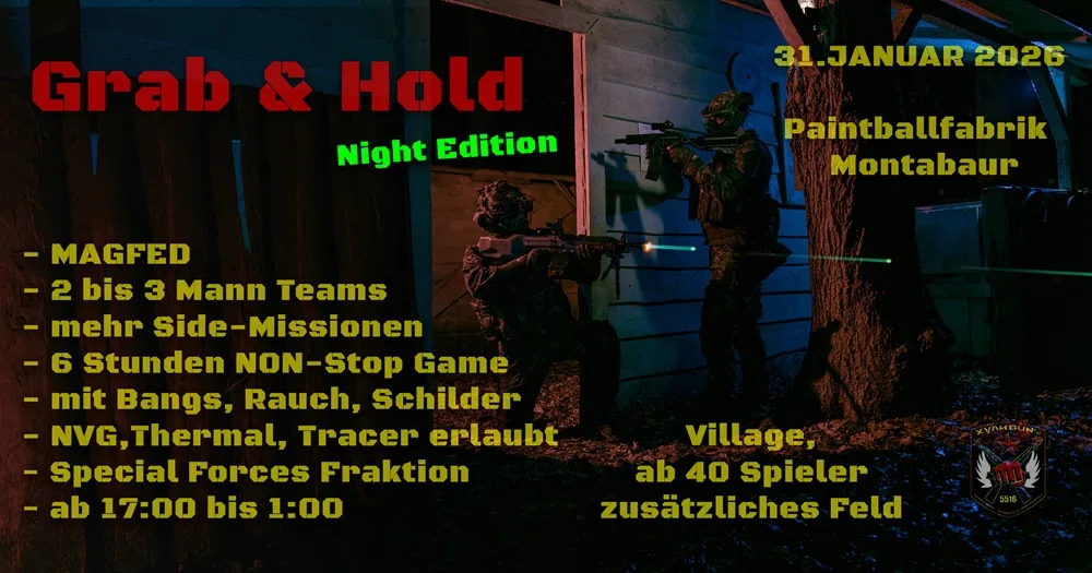 Grab & Hold (Night Edition) Person, Schusswaffe, Handschuh, Pistole, Gewehr,