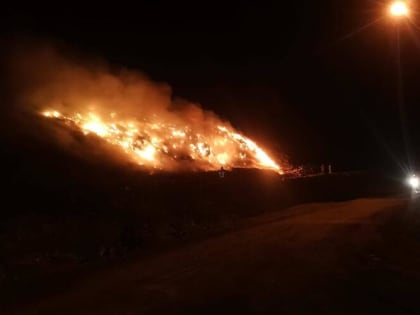 В Белореченске горел скандально известный полигон