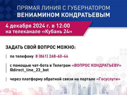 Вопросы губернатору: рекордное количество обращений за сутки