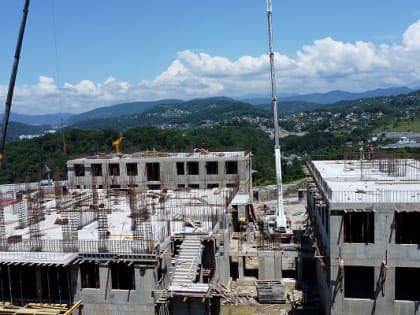 Строительство школы и детского сада на Северной Бытхе идет усиленными темпами