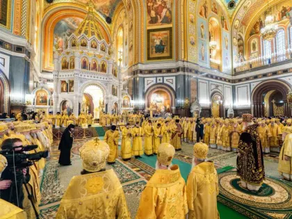 Епископ Савва сослужил Патриарху Московскому и Всея Руси Кириллу 