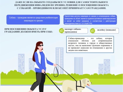 Доступ на объекты собаки-проводника