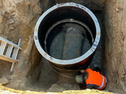 На улице Дмитриевская Дамба стартовало строительство ливневой канализации