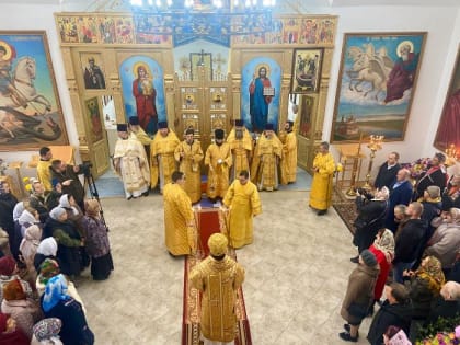 В хуторе Глебовка состоялся чин освящения храма Успения Пресвятой Богородицы