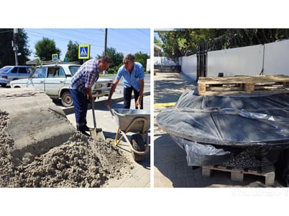 Завершение строительства сквера в Тихорецке