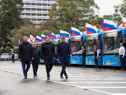 В Сочи поступила крупная партия автобусов на экотопливе