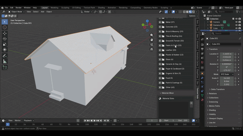 Structures texture animation