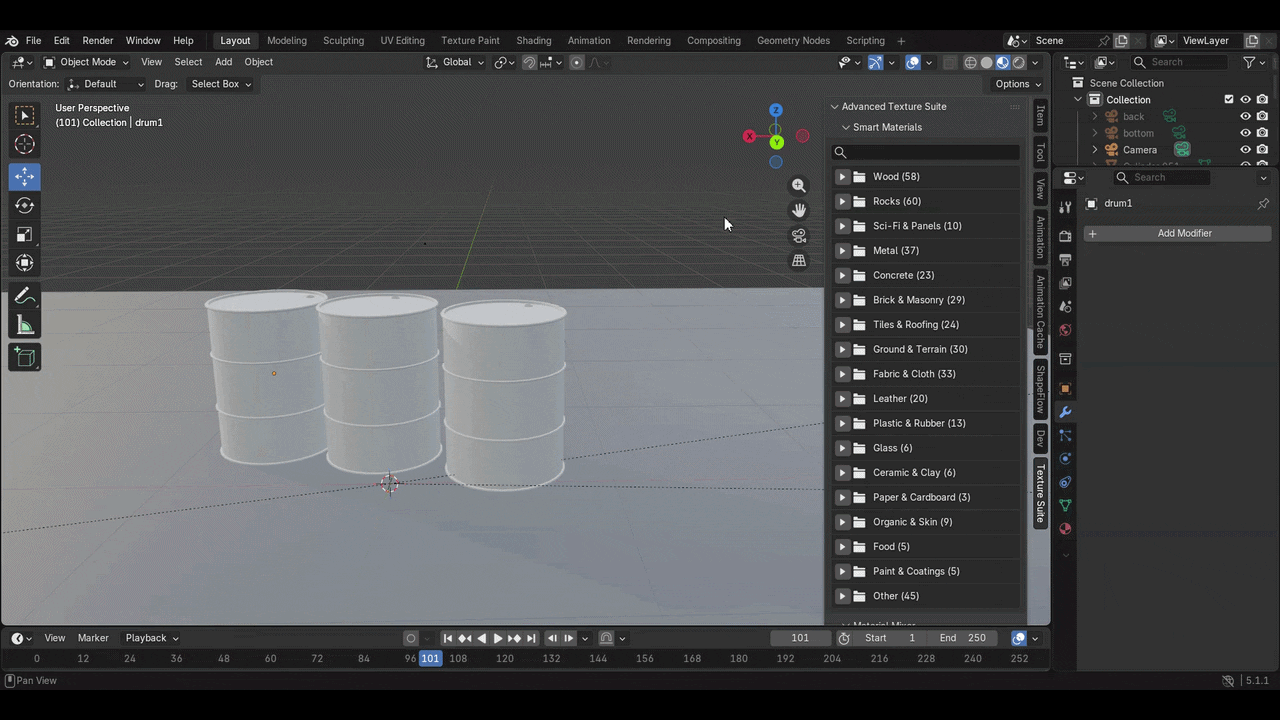 Metal texture animation