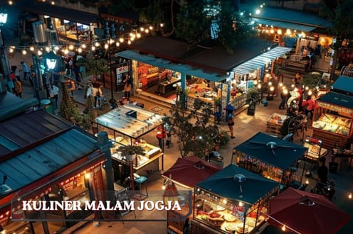 Panduan Kuliner Malam Jogja - Suasana angkringan malam hari