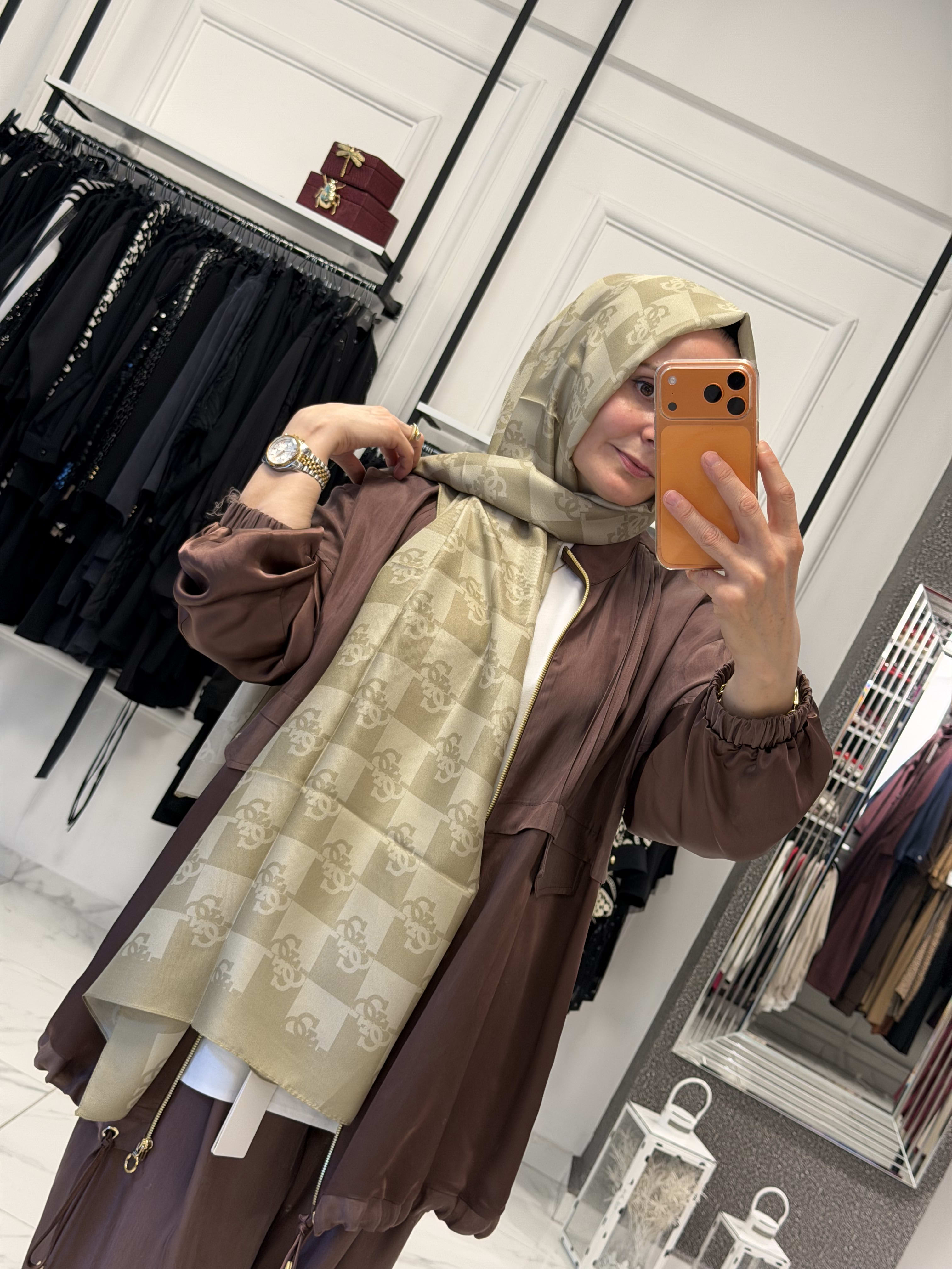 GUESS DAMA SHAWL PATTERN ŞAL