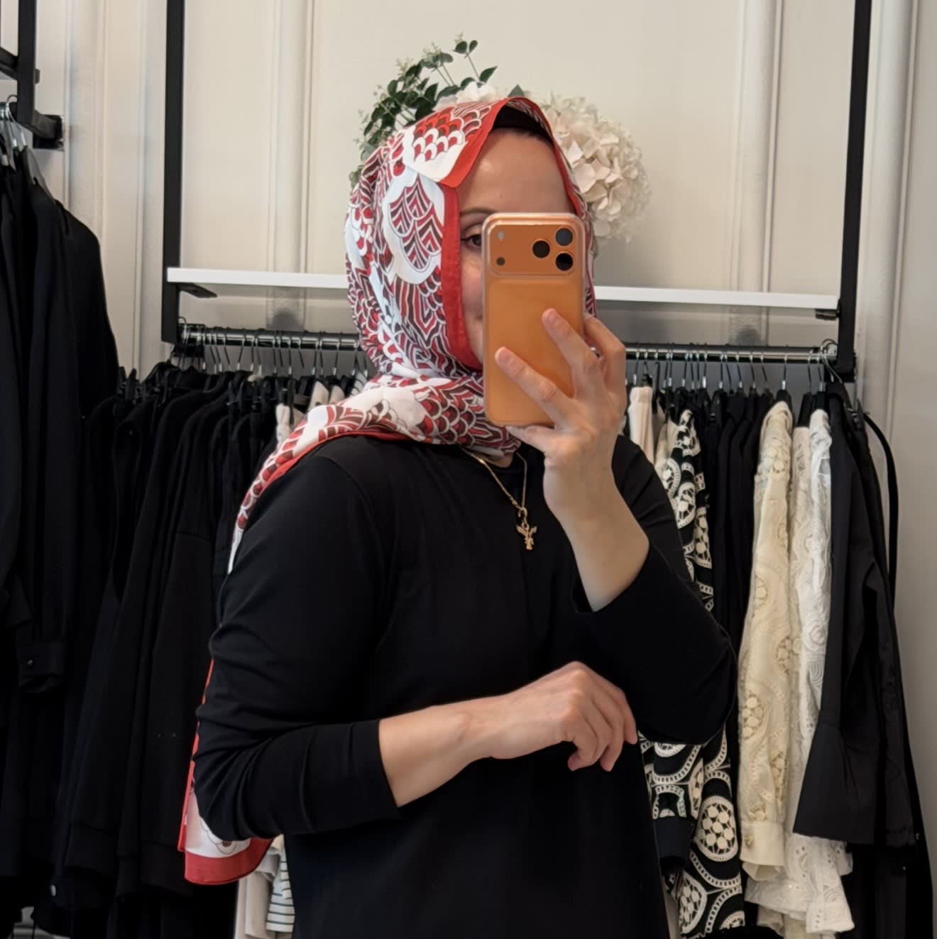 CLOCHE PALMA ŞAL - Kırmızı