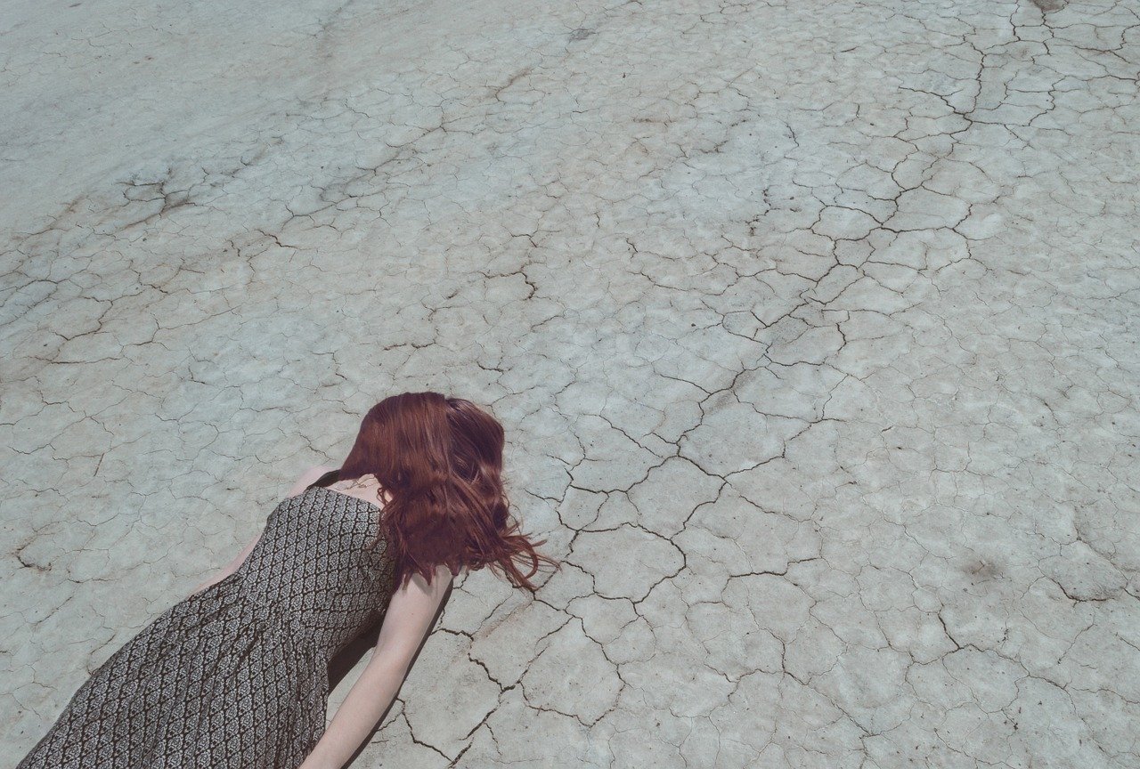 Face planting woman