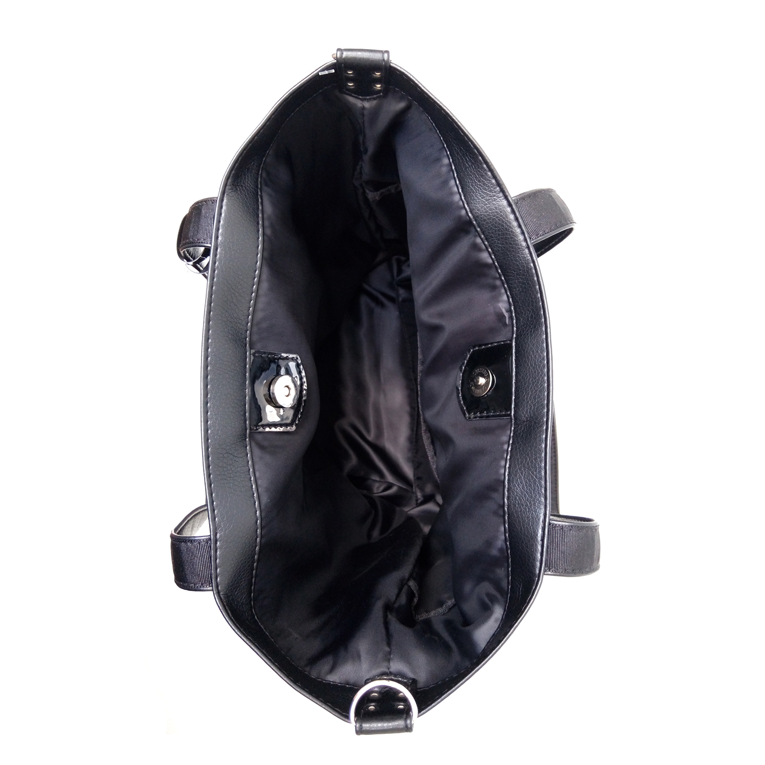 Bolso Shopper Cuero Eco Bolsillos