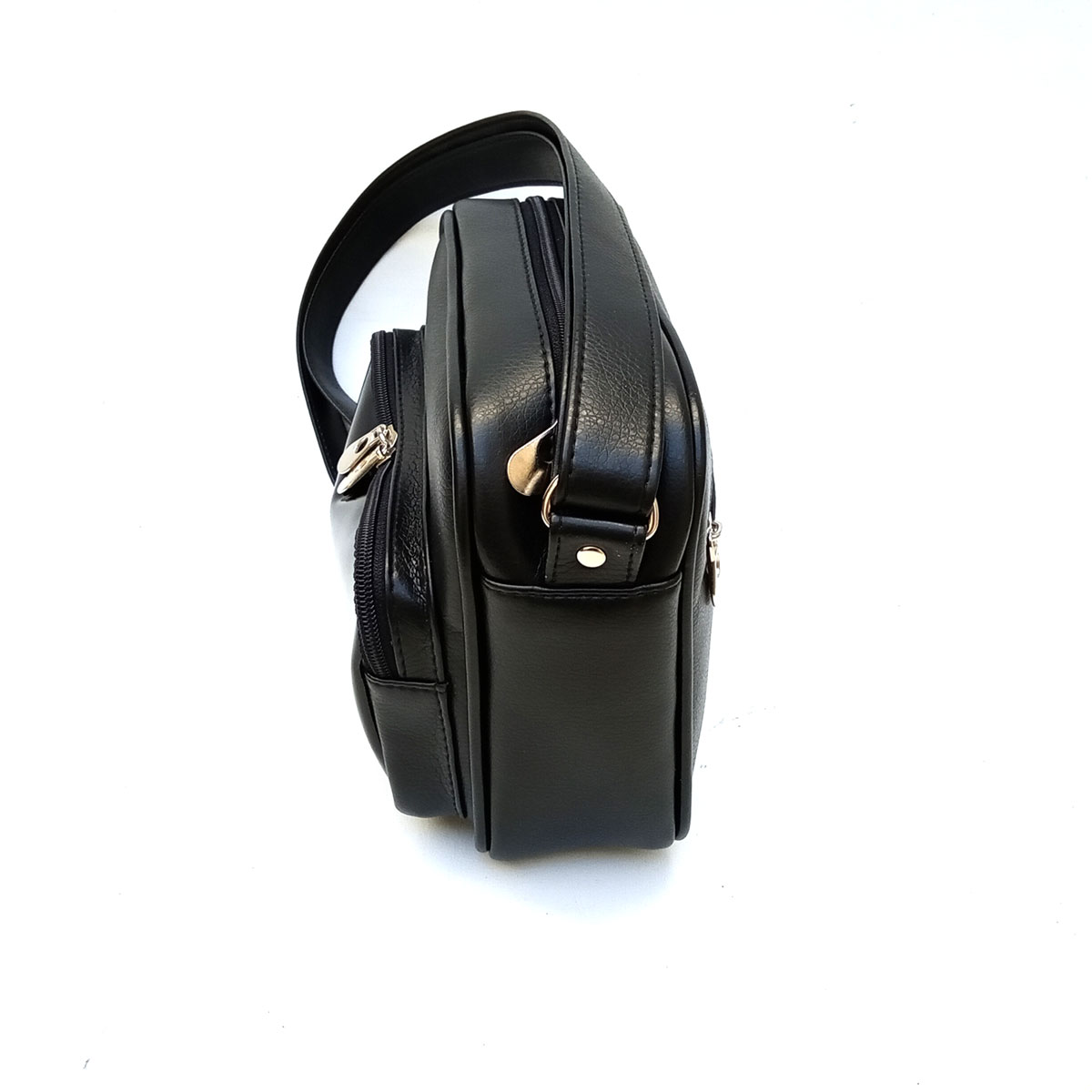 Cartera Bandolera Cuero Eco Bolsillos
