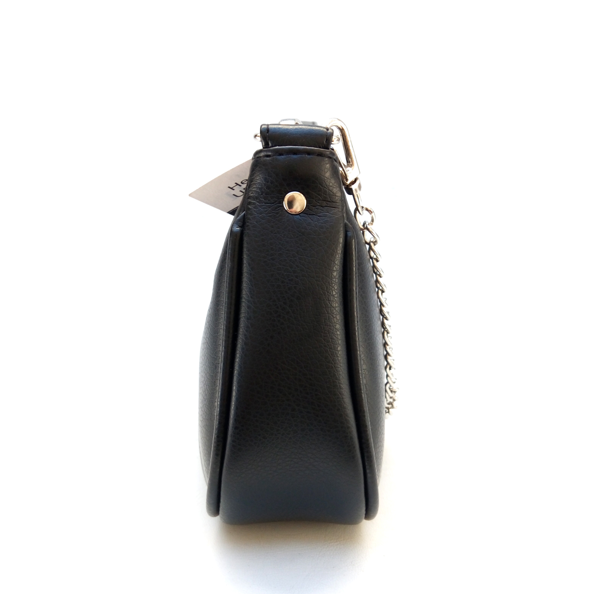 Mini Cartera Doble Correa Cuero Y Cadena