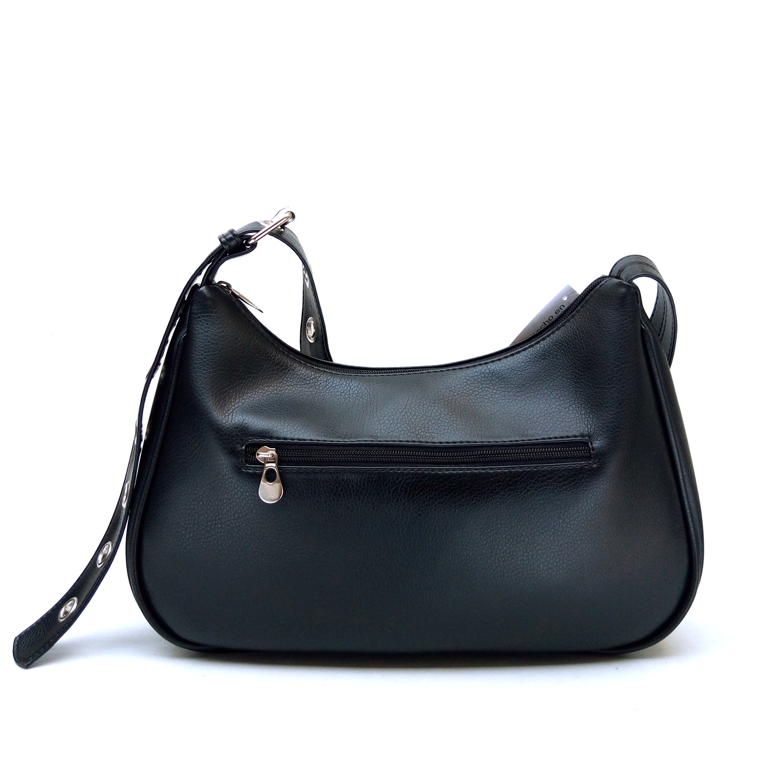 Cartera Bandolera Cuero Vegano Correa Ojalillos