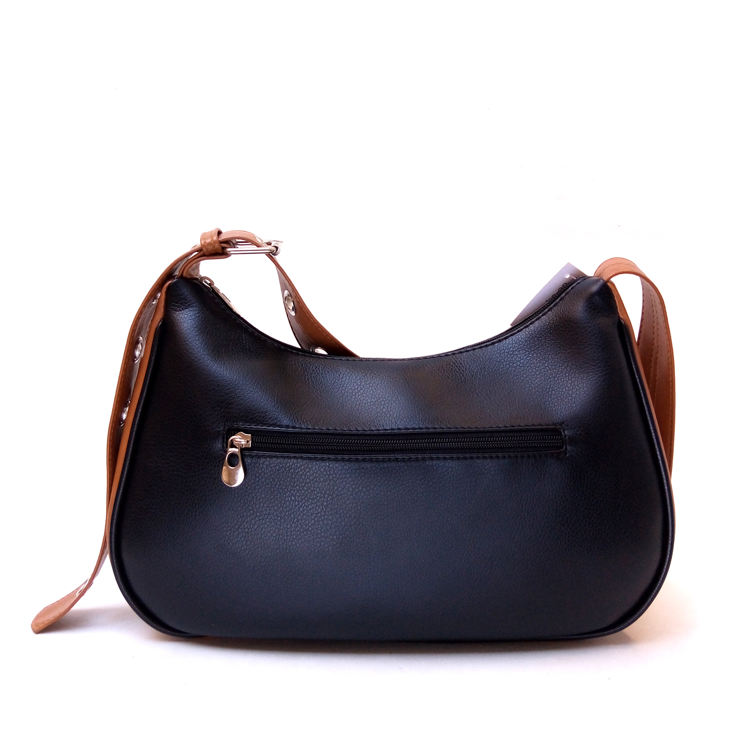 Cartera Bandolera Cuero Vegano Correa Ojalillos