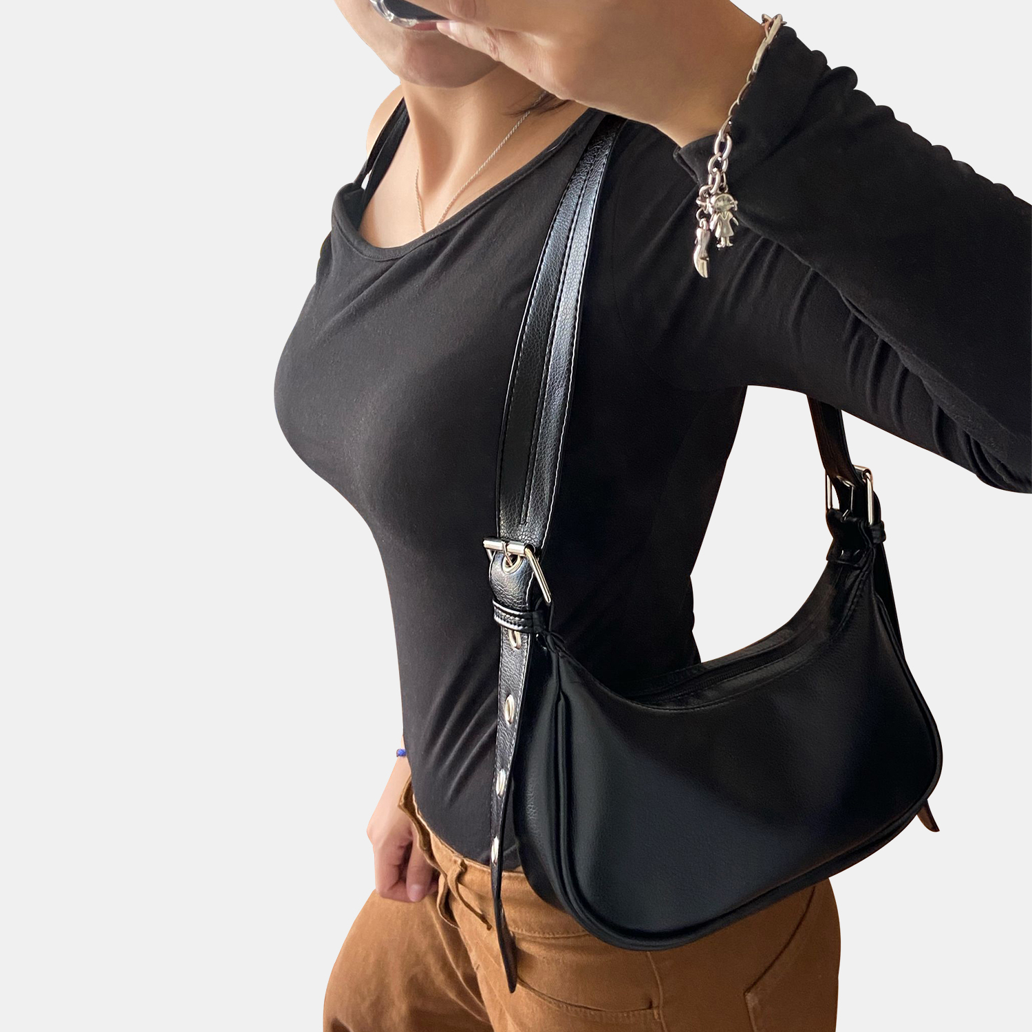 Bandolera Hobo Cuero Eco