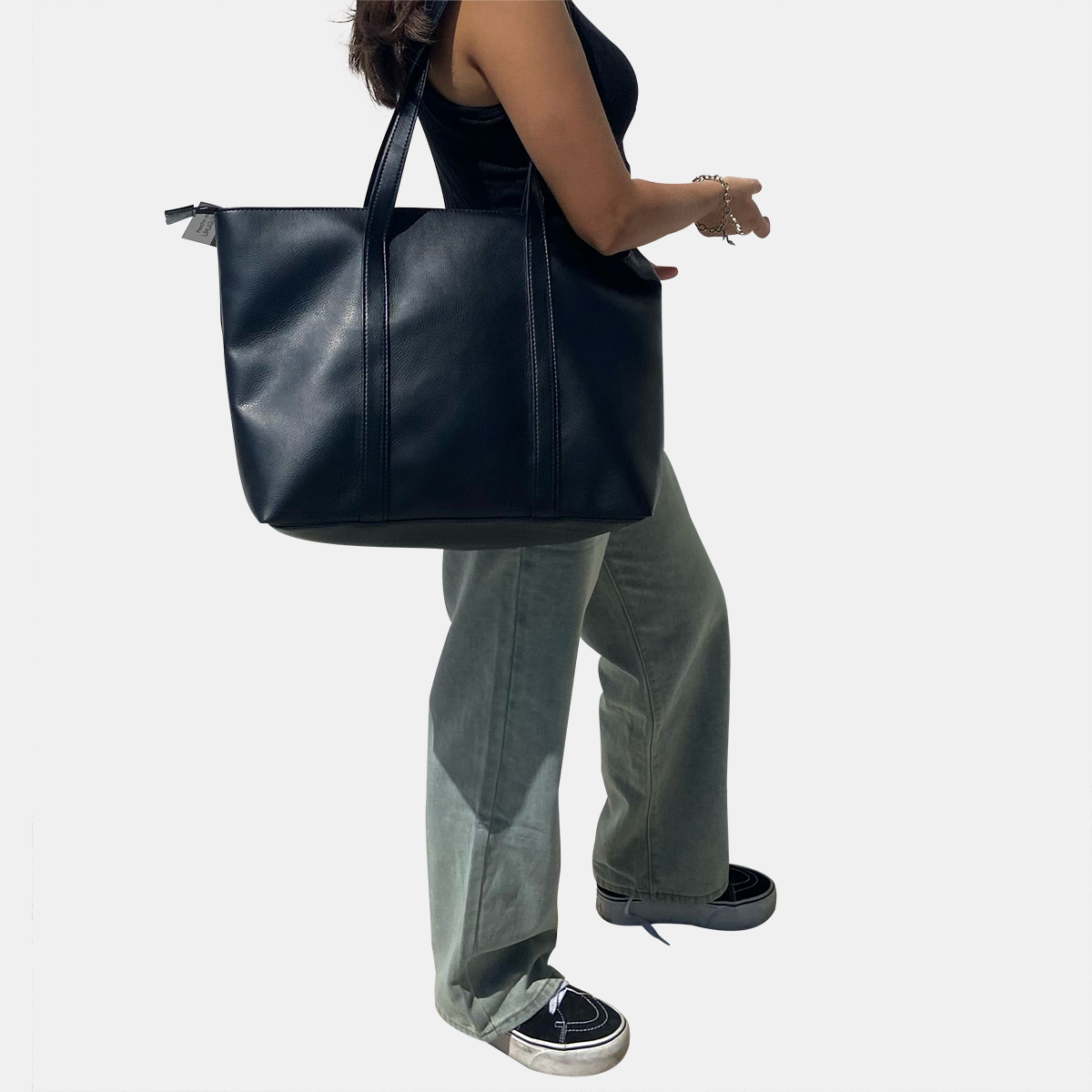Bolso Shopper Cuero Eco Liviano
