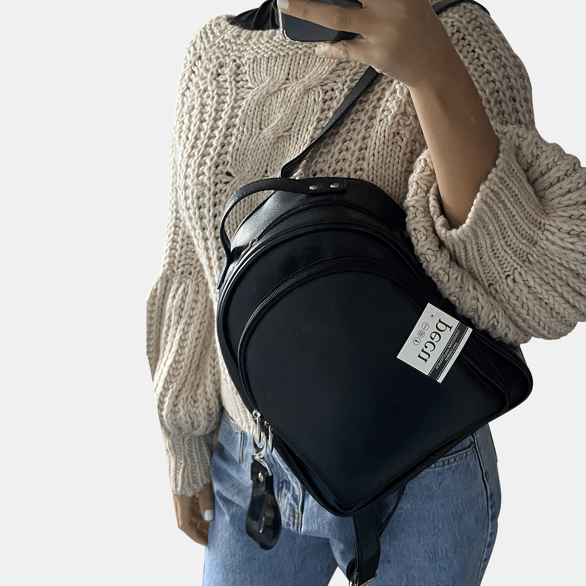 Mochila Bolsillo Tirador Colgante