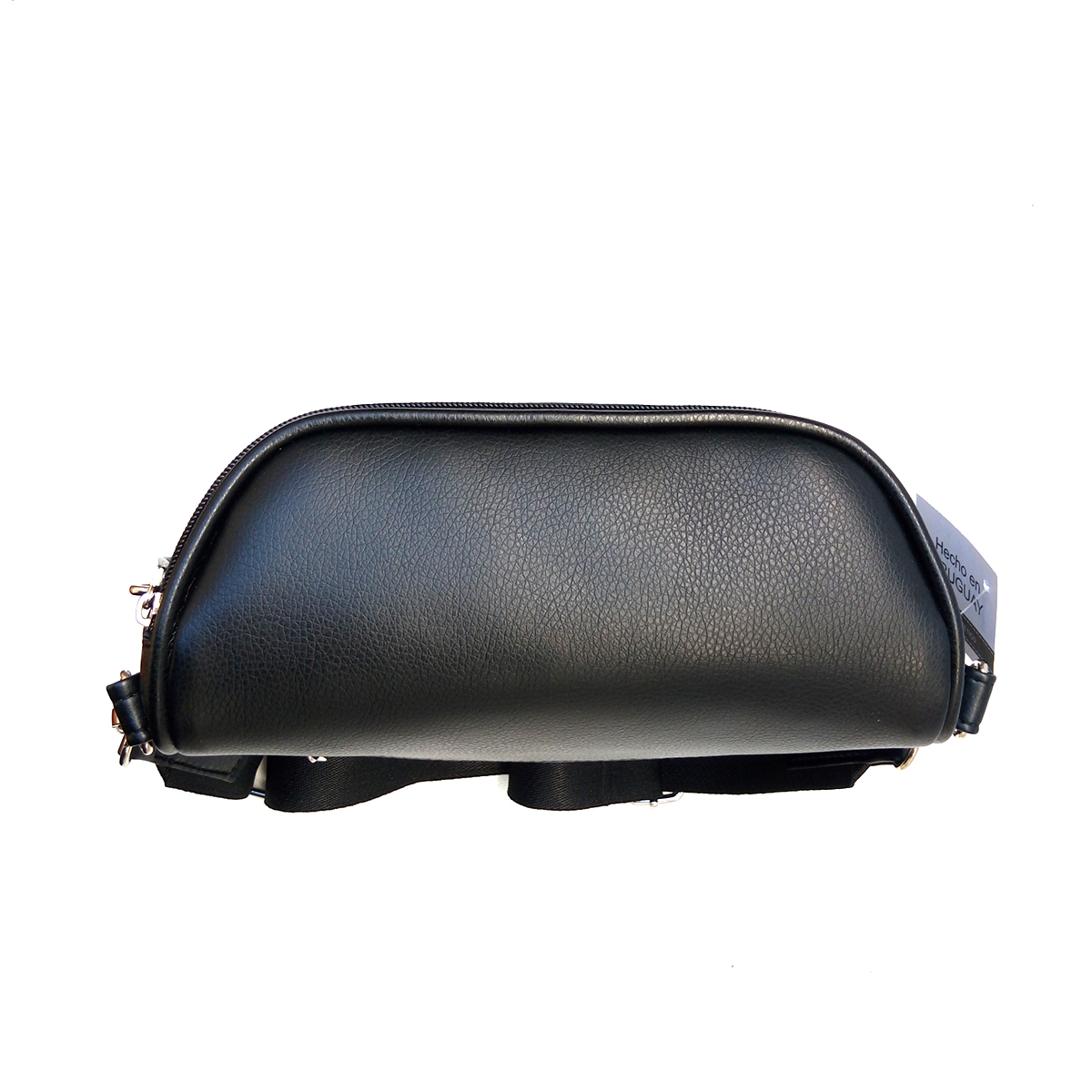 Bandolera Riñonera Mujer Negra Cuero Vegano
