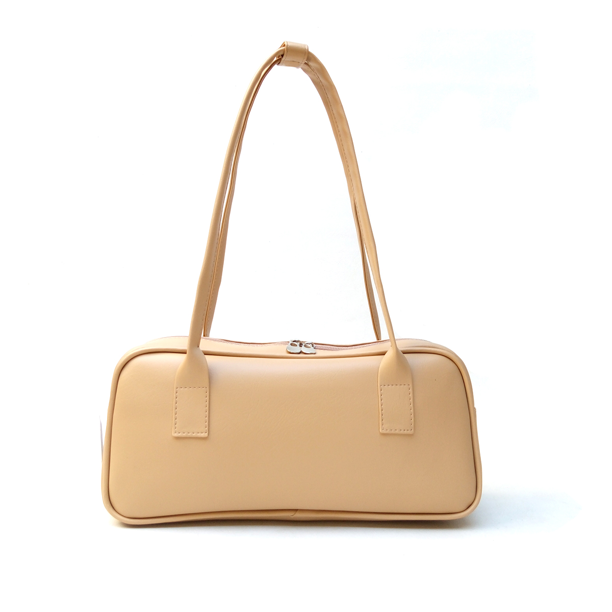 Cartera Baguette Doble Asa En Cuero Vegano