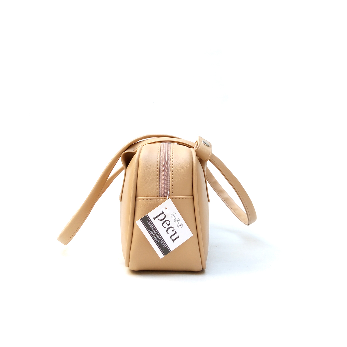Cartera Baguette Doble Asa En Cuero Vegano