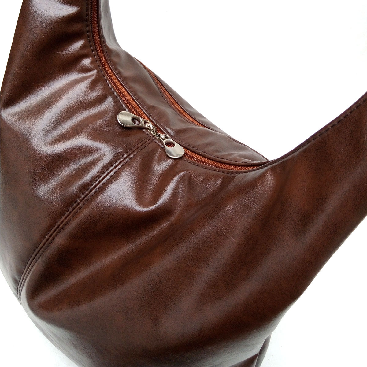 Cartera Hobo Cuero Vegano Maxi