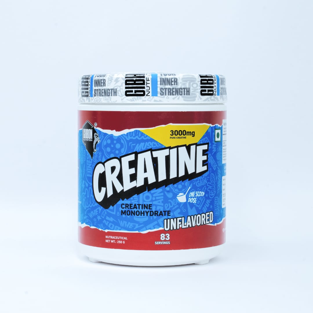 Gibbon Creatine 250 g tub, unflavoured creatine monohydrate