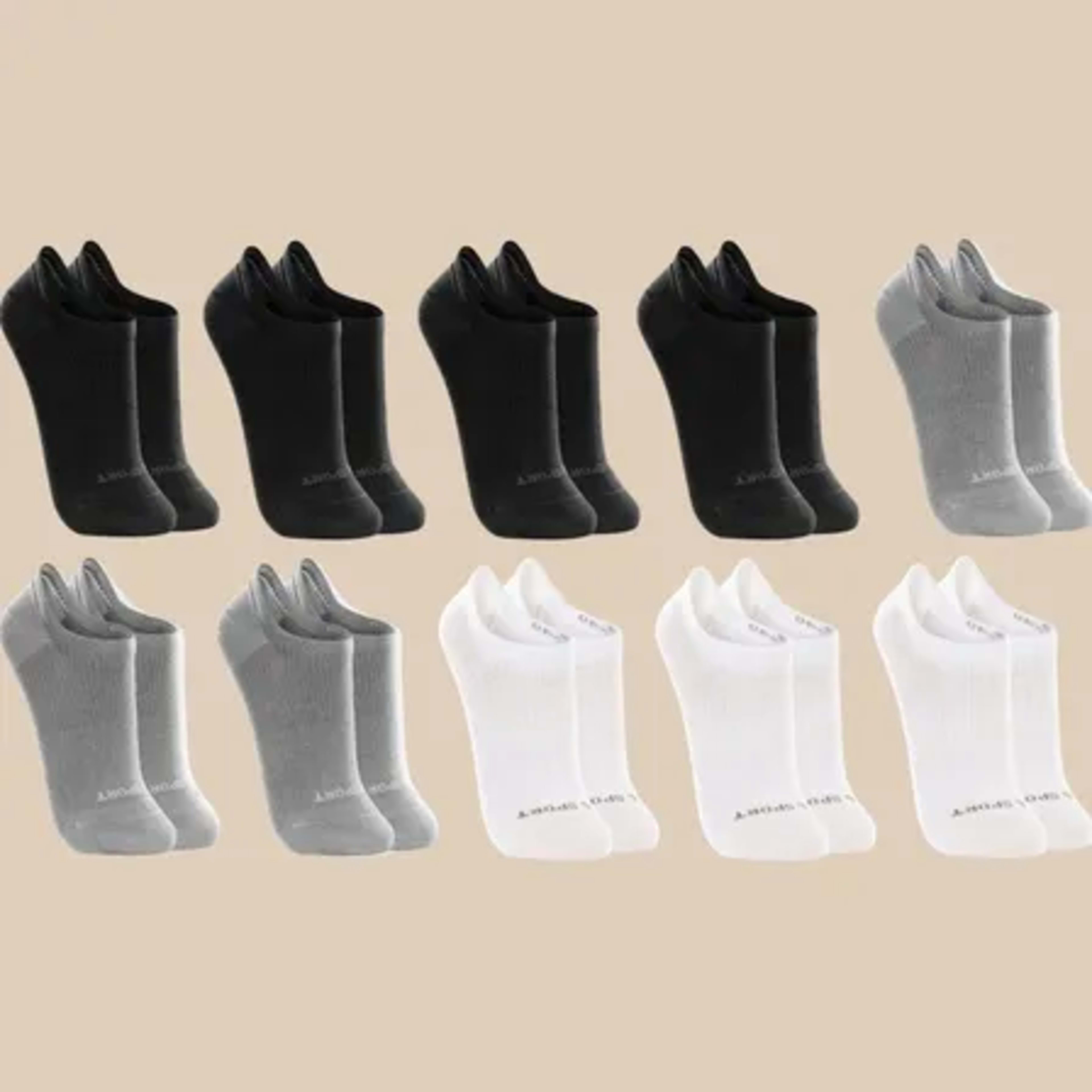 Kit 10 Pares De Meias Lupo Soquete Invisível Sport