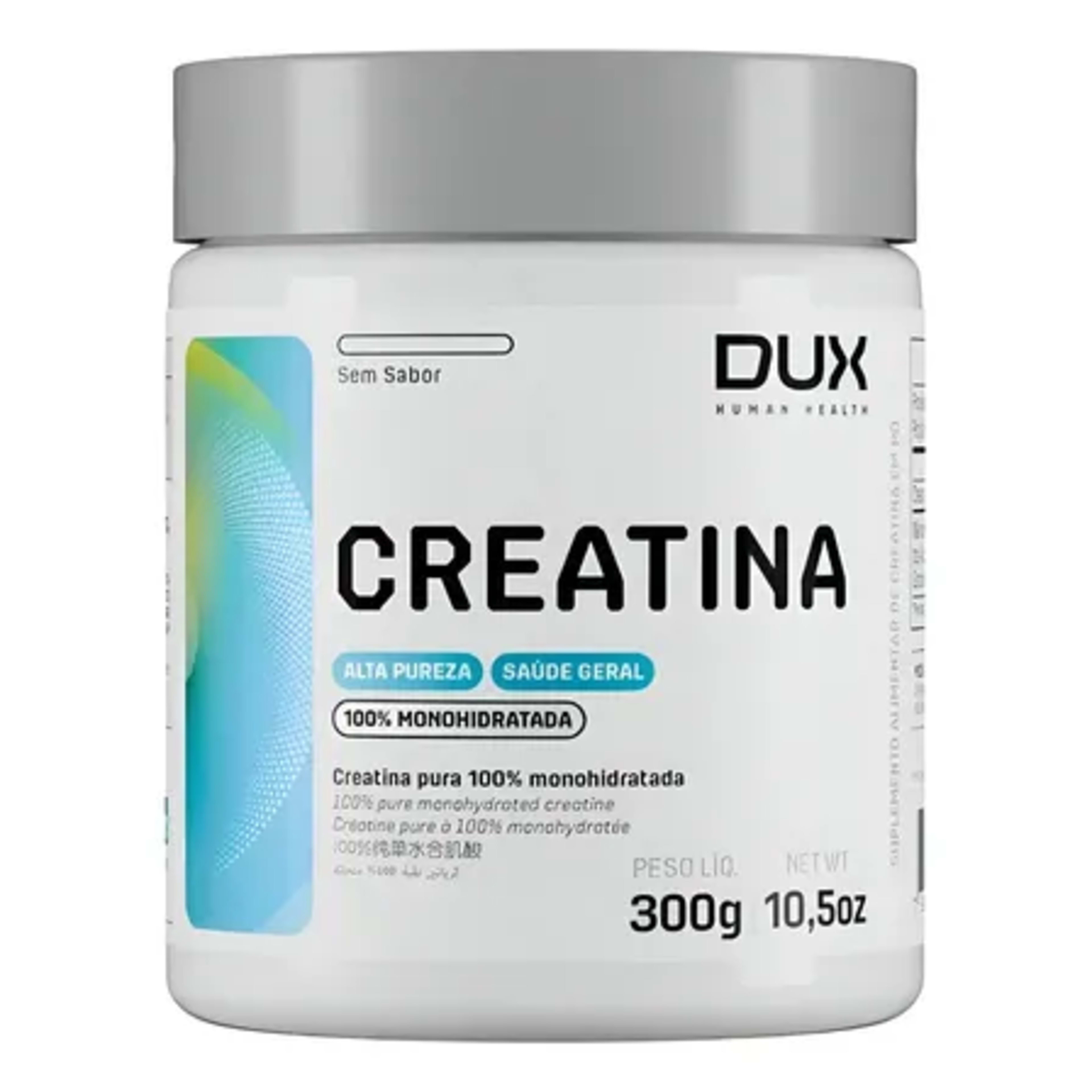 Creatina Dux Nutrition 300g Monohidratada 100% Pura Sem Sabor