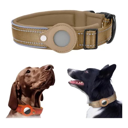 Coleira Para Cachorro Com Suporte Para Airtag Rastreador Gps