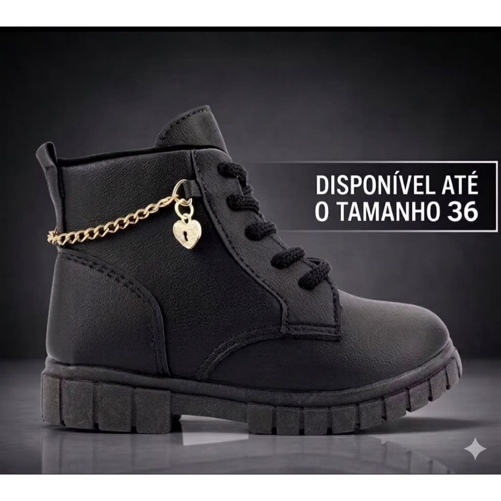 Bota Infantil Menina Coturno Infantil Feminina Maravilhosa
