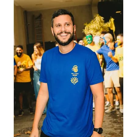 Camisa Azul Traje Cazétv