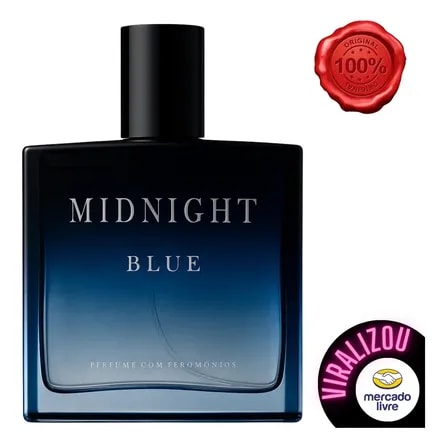 Perfume Masculino Midnight Blue 100ml Essência Importada