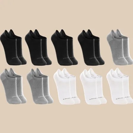 Kit 10 Pares De Meias Lupo Soquete Invisível Sport