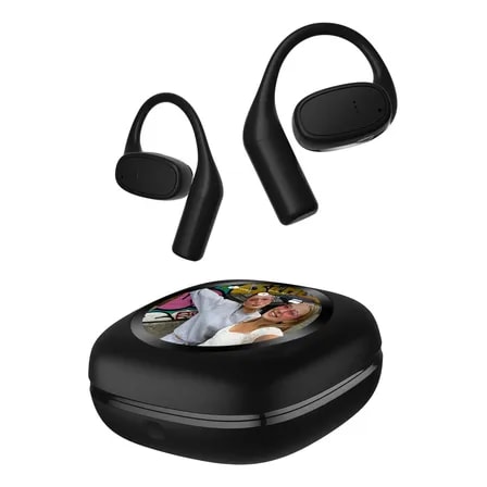 Fone De Ouvido Bluetooth Sem Fio Com Tela Sensível Ao Toque
