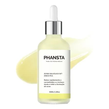 50ml 35%facial Acido Salicilico Manchas Acne Rosto Oleoso Todo Tipo De Pele Dia/noite