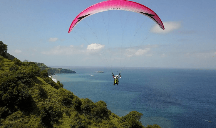 Paragliding Candi Dasa Canddasa lower launch