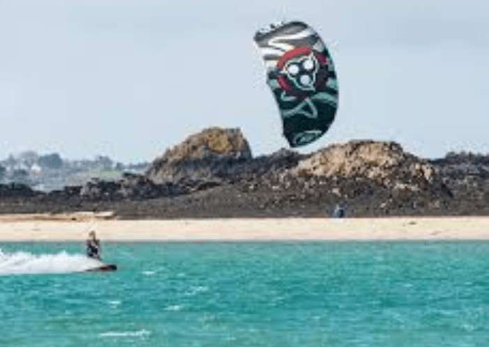 Kite-surf Grève de Lecq
