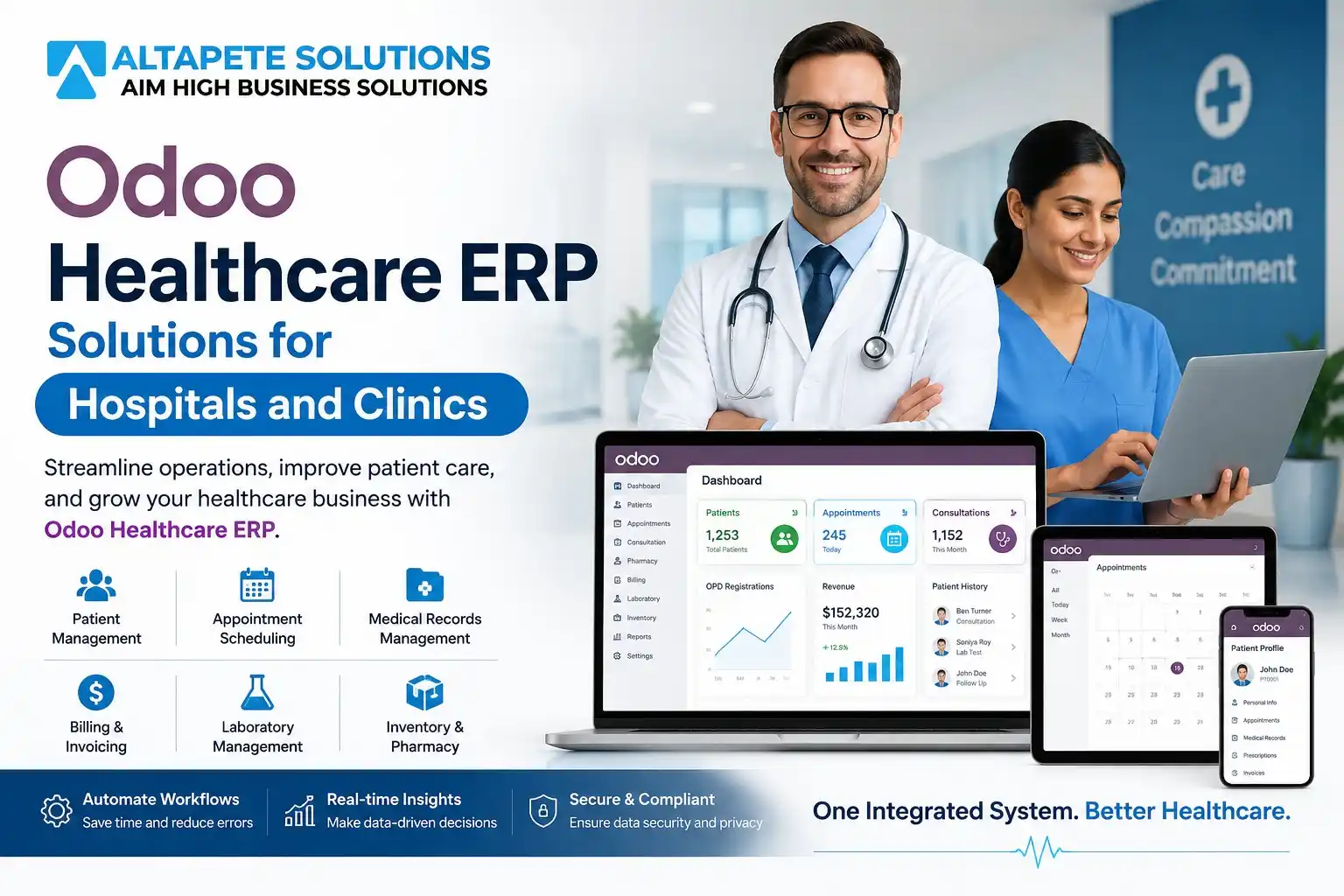 Odoo Healthcare ERP Solutions for Hospitals and Clinics