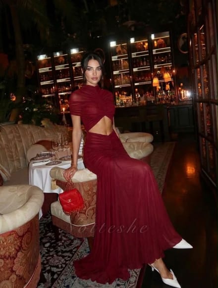 Long Red dress