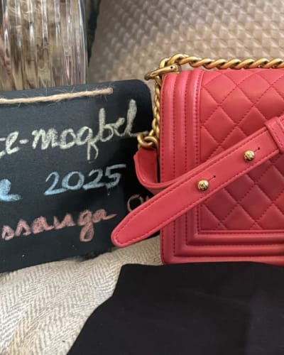Chanel Red Quilted Crossbody Bag