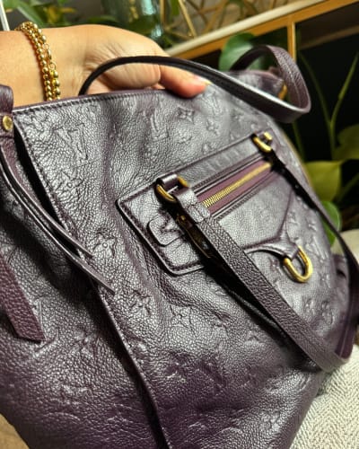 Louis Vuitton Purple Tote Bag