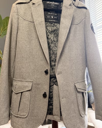 Jack & Jones Gray Blazer