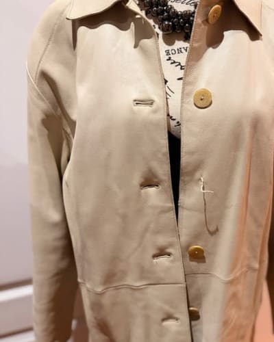 Torras Made in Spain Women's Cream Leather Jacket
