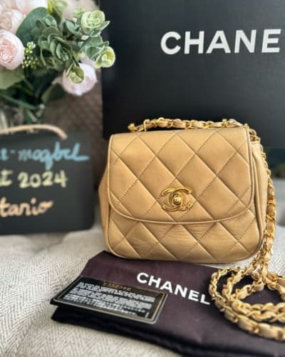 Chanel metallic lambskin quilted mini *PRICE is FIRM*