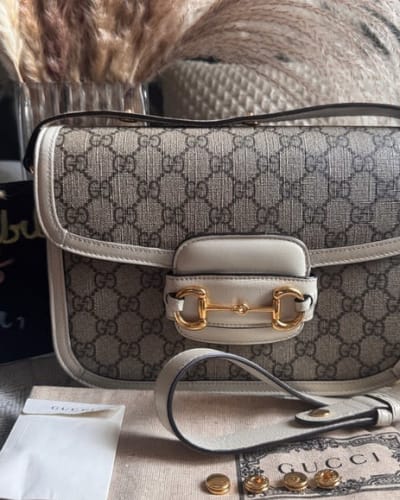 Gucci Supreme Horsebit 1955 Medium Bag