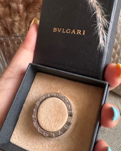 Sterling Silver Bvlgari KeyRing in Sterling Silver